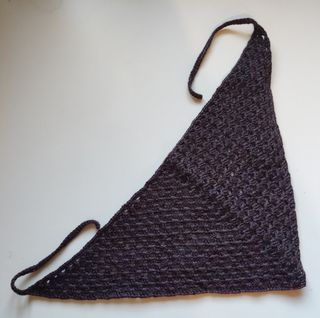 Bandana tejida a crochet café ☕