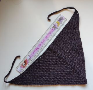 Bandana tejida a crochet café ☕