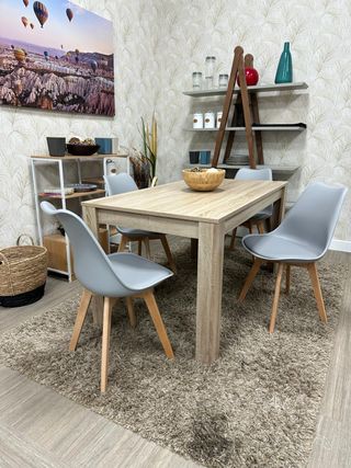 NUEVA MESA + 4 SILLAS ACOLCHADAS