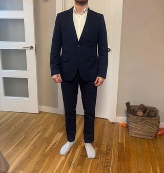 Traje azul marino 