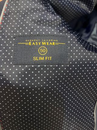 Traje azul marino 