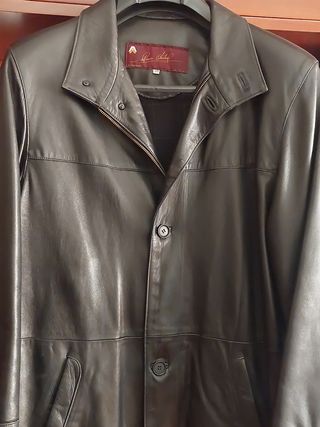Chaquetón de cuero caballero 