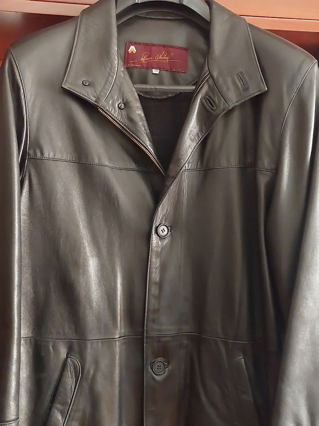Chaquetón de cuero caballero