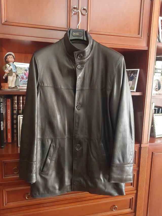 Chaquetón de cuero caballero
