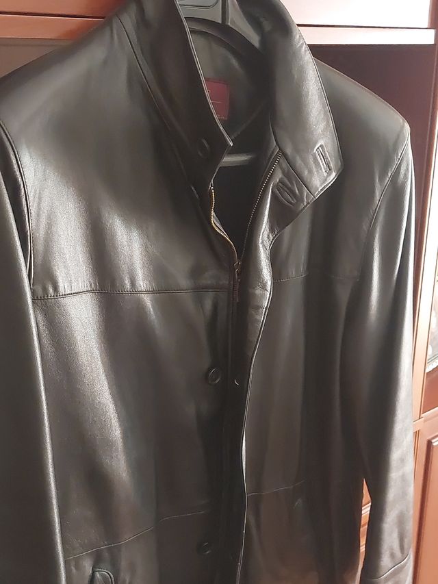 Chaquetón de cuero caballero
