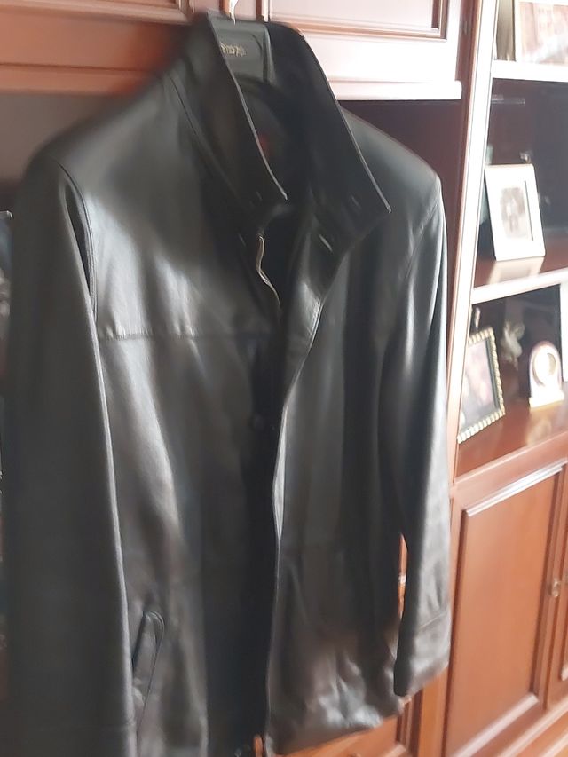Chaquetón de cuero caballero