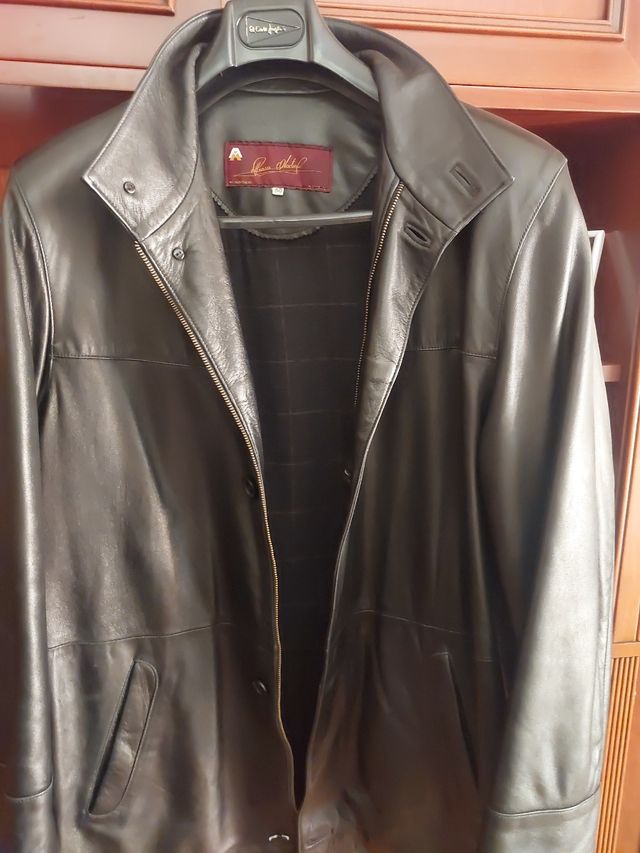 Chaquetón de cuero caballero