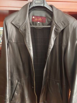 Chaquetón de cuero caballero 