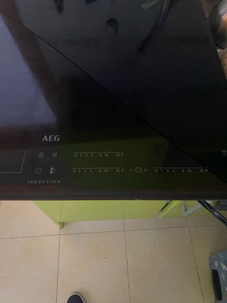 Placa inducción AEG CRISTAL ROTO