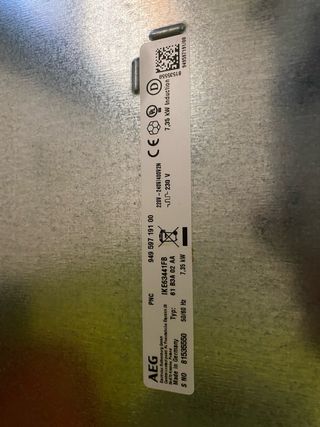 Placa inducción AEG CRISTAL ROTO