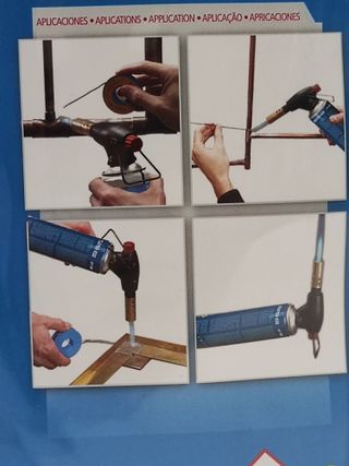 Soplete SUPER EGO Rofire Piezo con botella BTP300