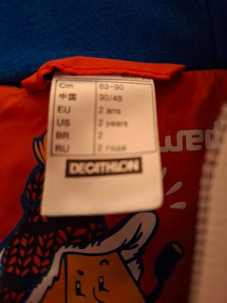 Mono de nieve 2-3 años