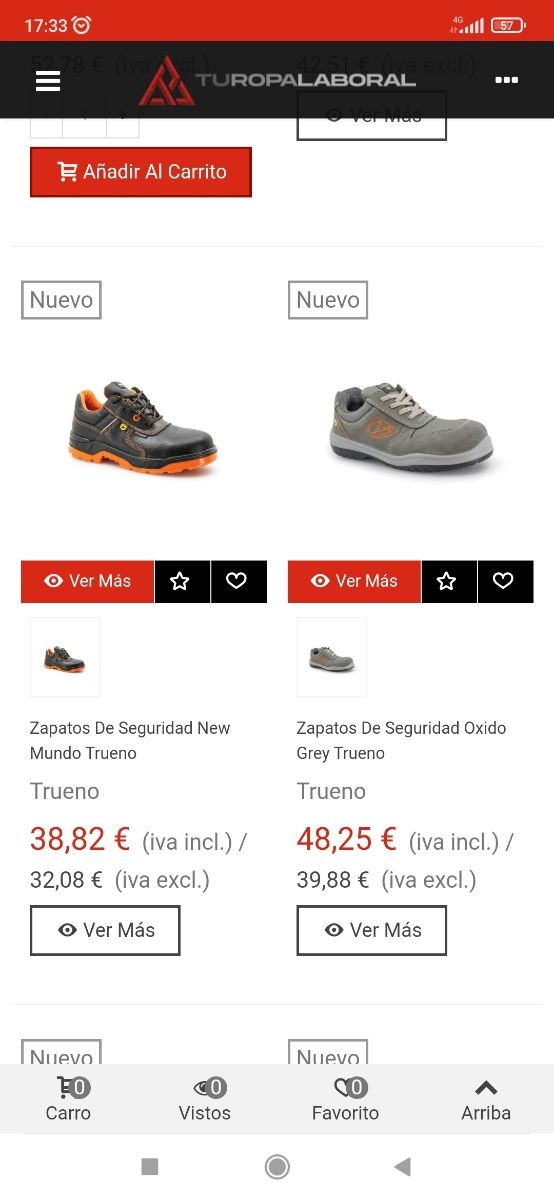 ZAPATOS DE SEGURIDAD T. 39 , DE PIEL