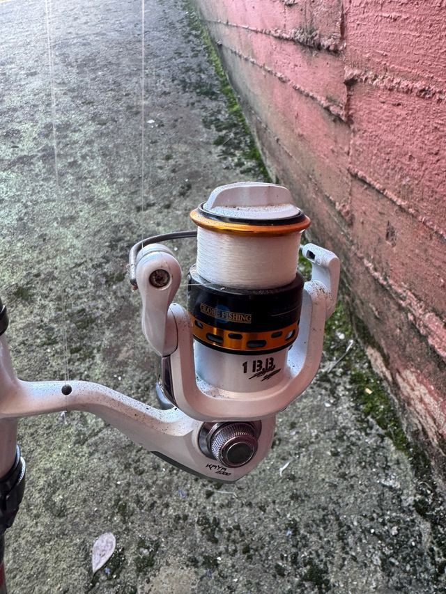 canna da pesca linea effe con mulinello kaya