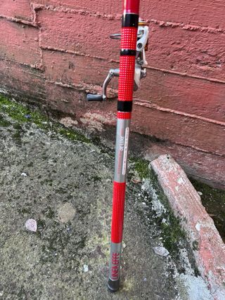 canna da pesca linea effe con mulinello kaya