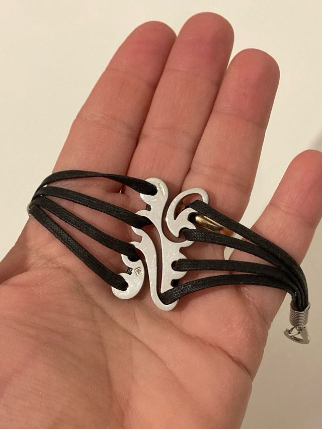 Bracciale in acciaio Mooby con brillantino