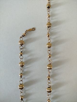 Gargantilla y pulsera de oro 