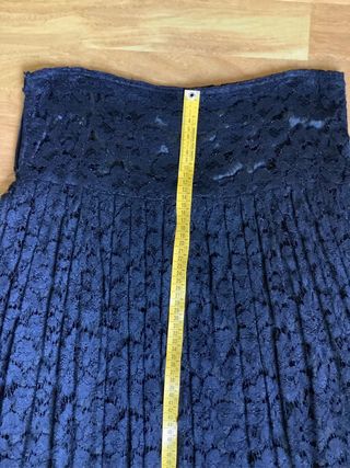 Gonna lunga pizzo nero Made in Italy