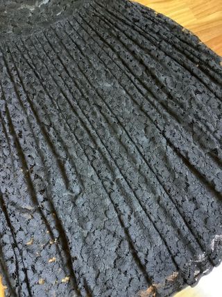 Gonna lunga pizzo nero Made in Italy