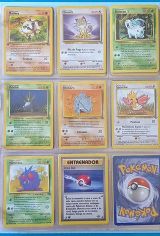 Cartas Pokémon Edición Jungla