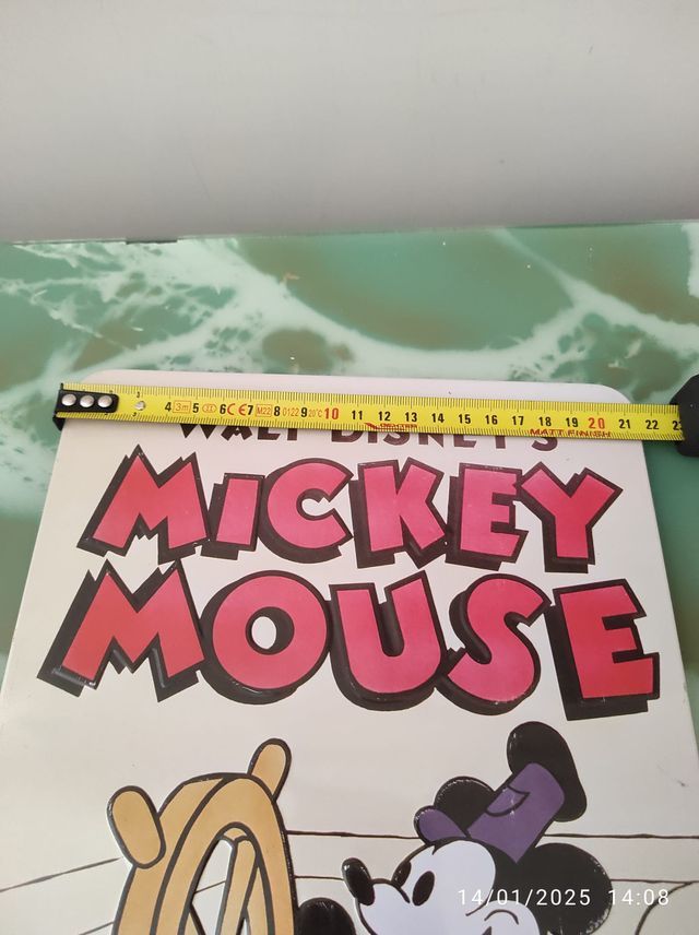 Targa di latta Mickey Mouse In Steam Boat Willie
