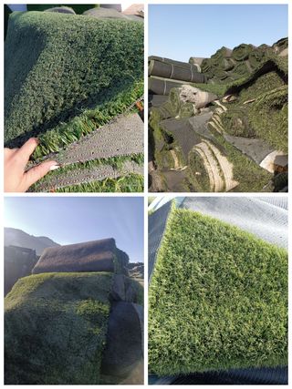 Césped artificial reciclado