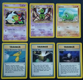 Lote Cartas Pokémon Neo Discovery