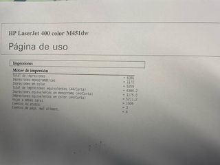 Impresora Laserjet Pro 400 color M451dw