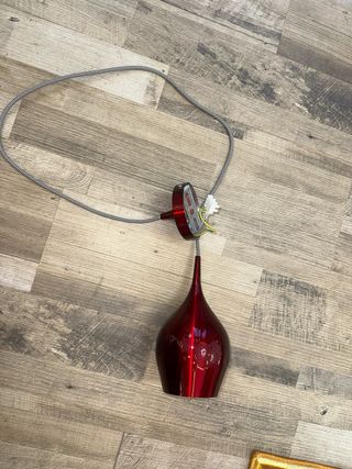 Lampada da soffitto rossa