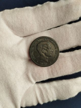 🪙 Moneda 5 céntimos 1879 Alfonso XII