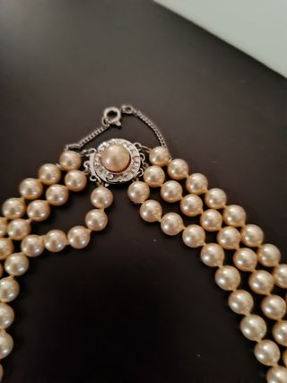 Collar perlas majorica