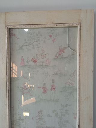 Puertas de madera con cortinas