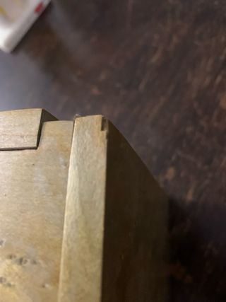 Antico set di scacchi in cofanetto in legno