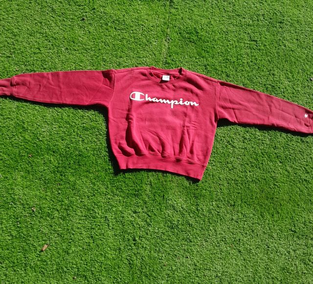 Sudadera roja champion vintage Talla M