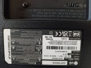 TV lg 43UP78006LB schermo rotto pezzi di ricambio