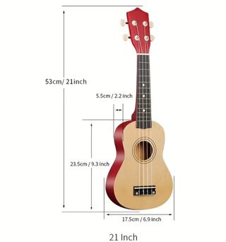 Ukelele soprano marrón café