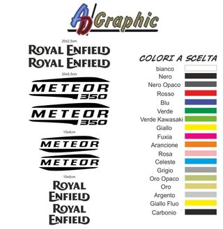 kit adesivi stickers royal enfield meteor 350