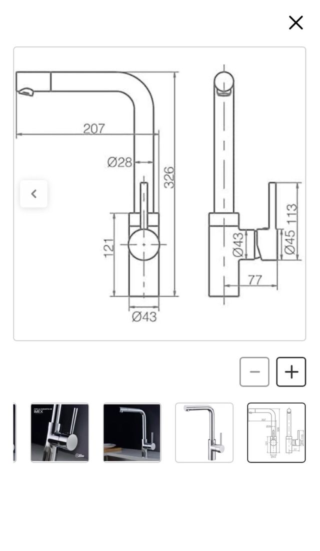 Grifo cocina IMEX serie Venecia
