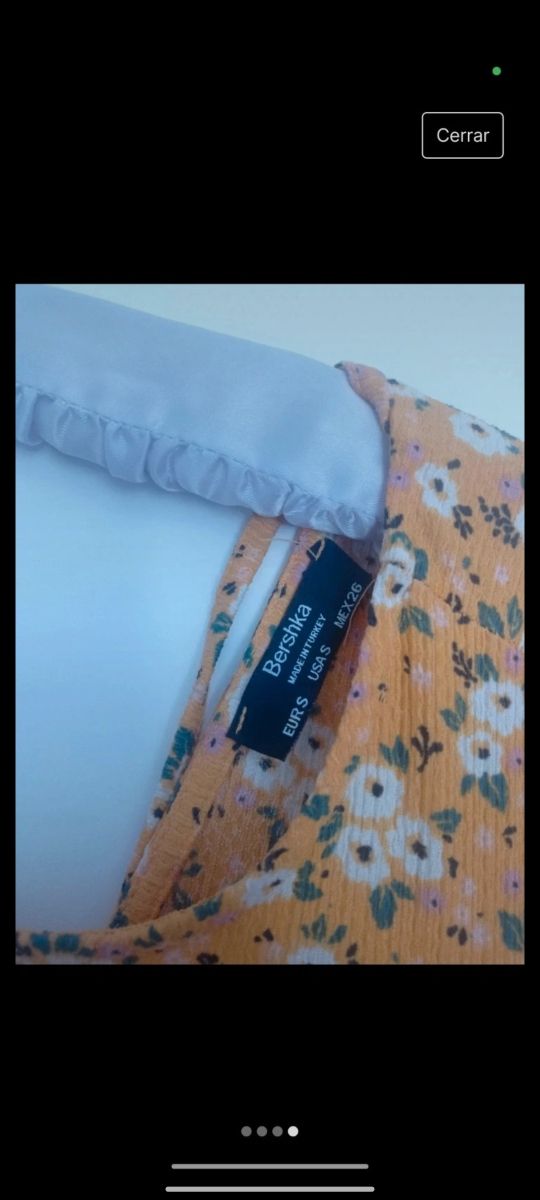 Vestido Bershka amarillo