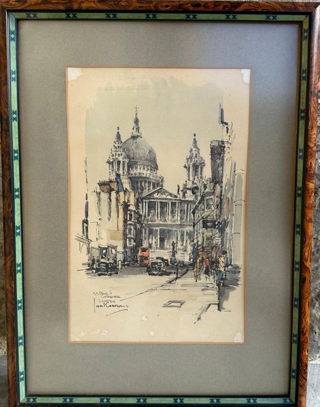 2 cuadros de Londres de Jan Korthalls