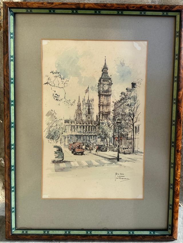 2 cuadros de Londres de Jan Korthalls