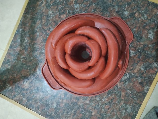 molde silicona tarta rosa