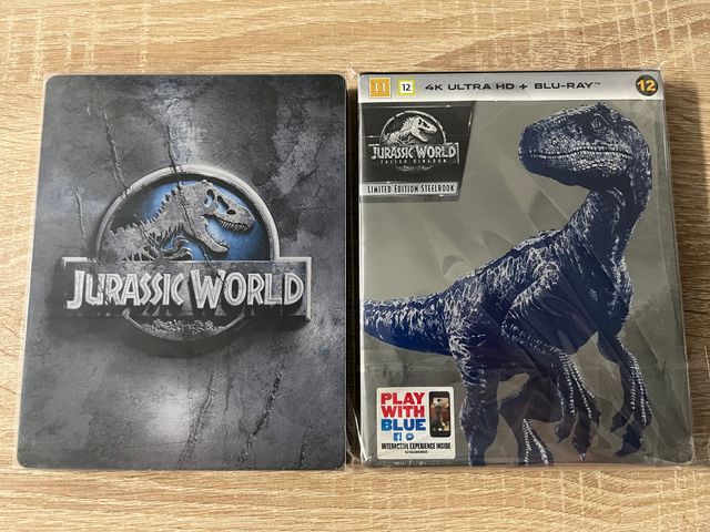 PACK JURASSIC WORLD 1 Y 2 BLURAY STEELBOOK 4K