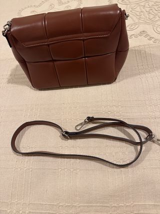 Bolso cuero color camel