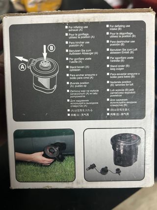 Inflador a pilas intex