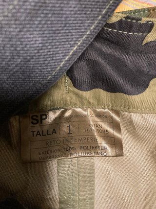 Traje interperie