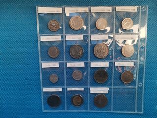 Lotto di 15 monete lire italiane dal 1921 al 1988