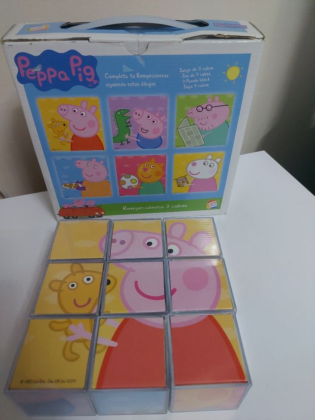 Rompecabezas 9 cubos Pepa Pig