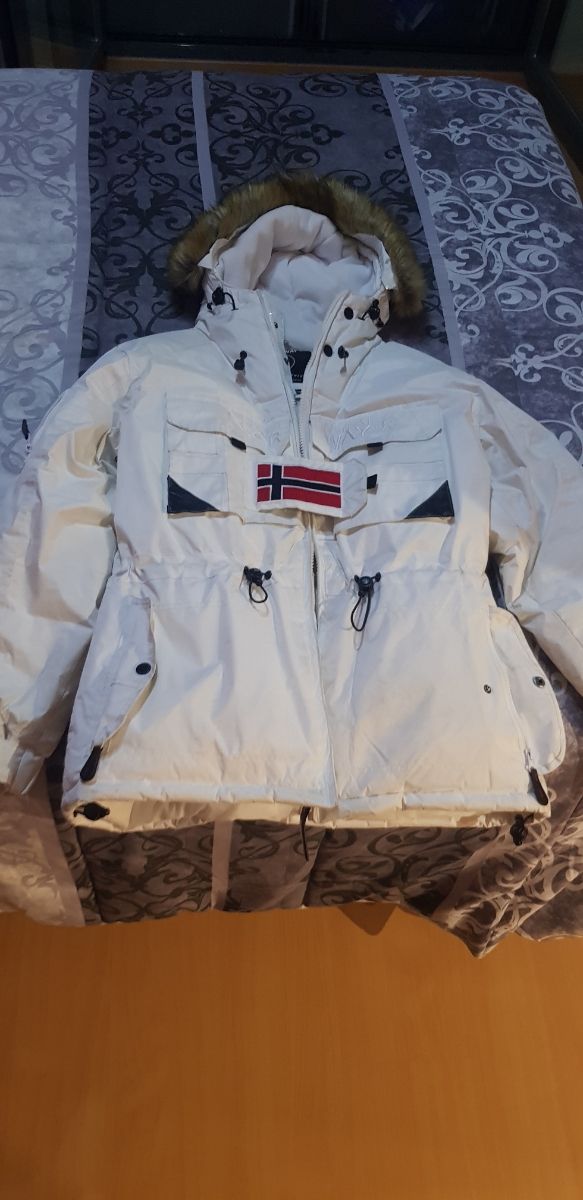 Abrigo Norway mujer blanco XL