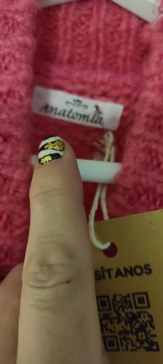 Jersey cuello alto fucsia